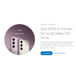 Xfinity - $500 device credits on the new Samsung Galaxy S23 Series