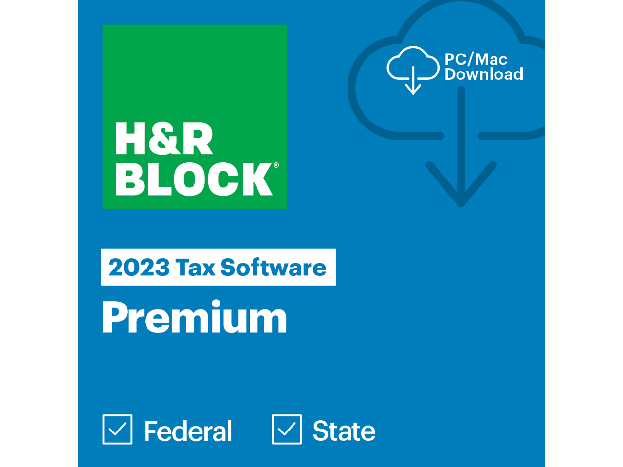 H&R Block 2023 Premium Tax Software - PC/Mac $29.99 + More