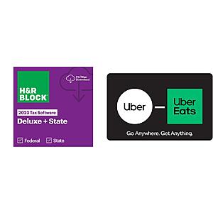H&R Block 2023 Deluxe + State Tax (PC/Mac Digital) + $20 eGC (Select Stores) $35 
