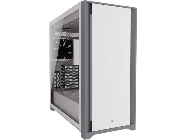 CORSAIR 5000D Tempered Glass Mid-Tower ATX PC Case, White, CC-9011209-WW - Newegg.com $99