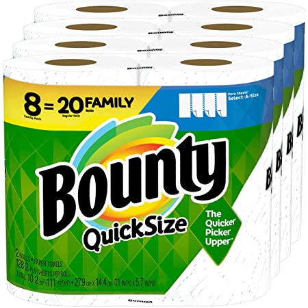 12 Bounty Quick-Size Family Roll Paper Towels (30 Regular Rolls) For $28.44 Shipped From Amazon