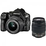 Pentax K-30 Black w/ 18-55mm &amp; 50-200mm Lens Rugged Weatherproof Digital SLR Camera Kit $587 free shipping