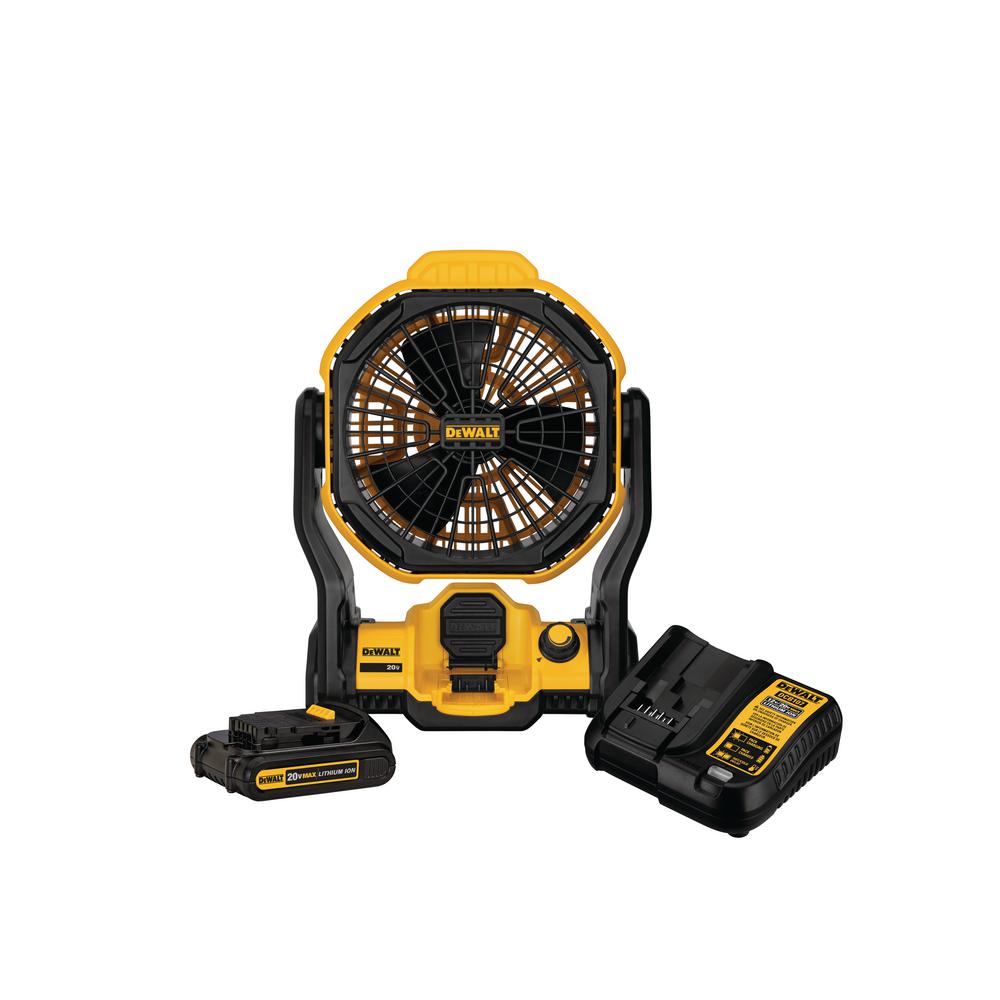 [YMMV] 20 20-Volt Max Jobsite Fan Kit with 1.5 Ah Battery and Charger volt Max DeWalt jobsite fan with battery and charger - $50.04