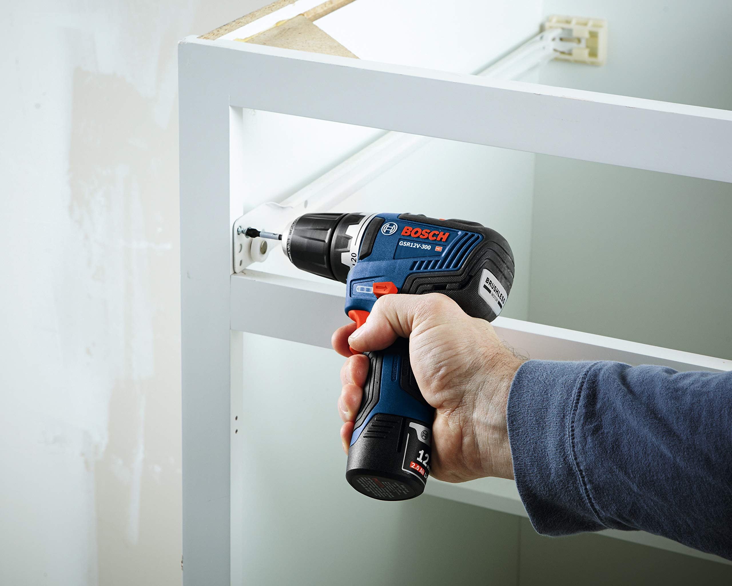 BOSCH GXL12V-220B22 12V Max 2-Tool Brushless Combo Kit with 3/8 In. Drill/Driver, 1/4 In. Hex Impact Driver and (2) 2.0 Ah Batteries, Brushless 12V Kit $132