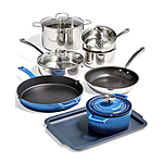 Martha Stewart Collection CLOSEOUT! 12-Pc. Mixed Material Cookware Set, Created for Macy's &amp; Reviews - Cookware - Kitchen - Macy's - $124.93