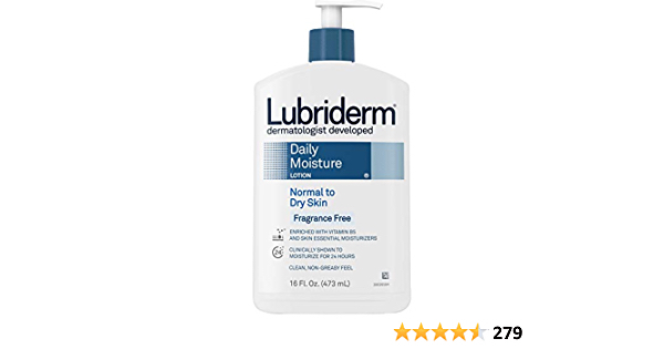 Lubriderm Daily Moisture Hydrating Body Lotion, Fragrance Free, 16 Fl Oz - $5.77