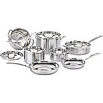 Cuisinart MultiClad Pro Stainless Steel 12-Piece Cookware Set $205 WC +FS +tax