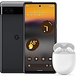 Amazon.com: Google Pixel 6a Phone - Charcoal with Google Pixel Buds A-Series - Wireless Earbuds - Headphones with Bluetooth - Clearly White : Everything Else $449