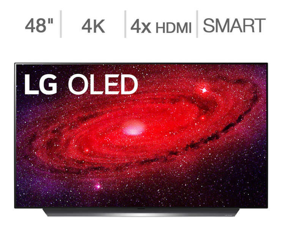 LG  CX OLED TV 48" - $100 Hulu credit and 3 Year Allstate Protection Plan ($99.99) $1249.99