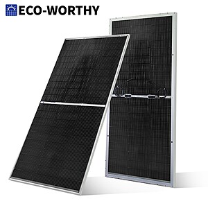 Eco-Worthy 195W N-Type 18BB High-Efficiency Solar Panels $113.99