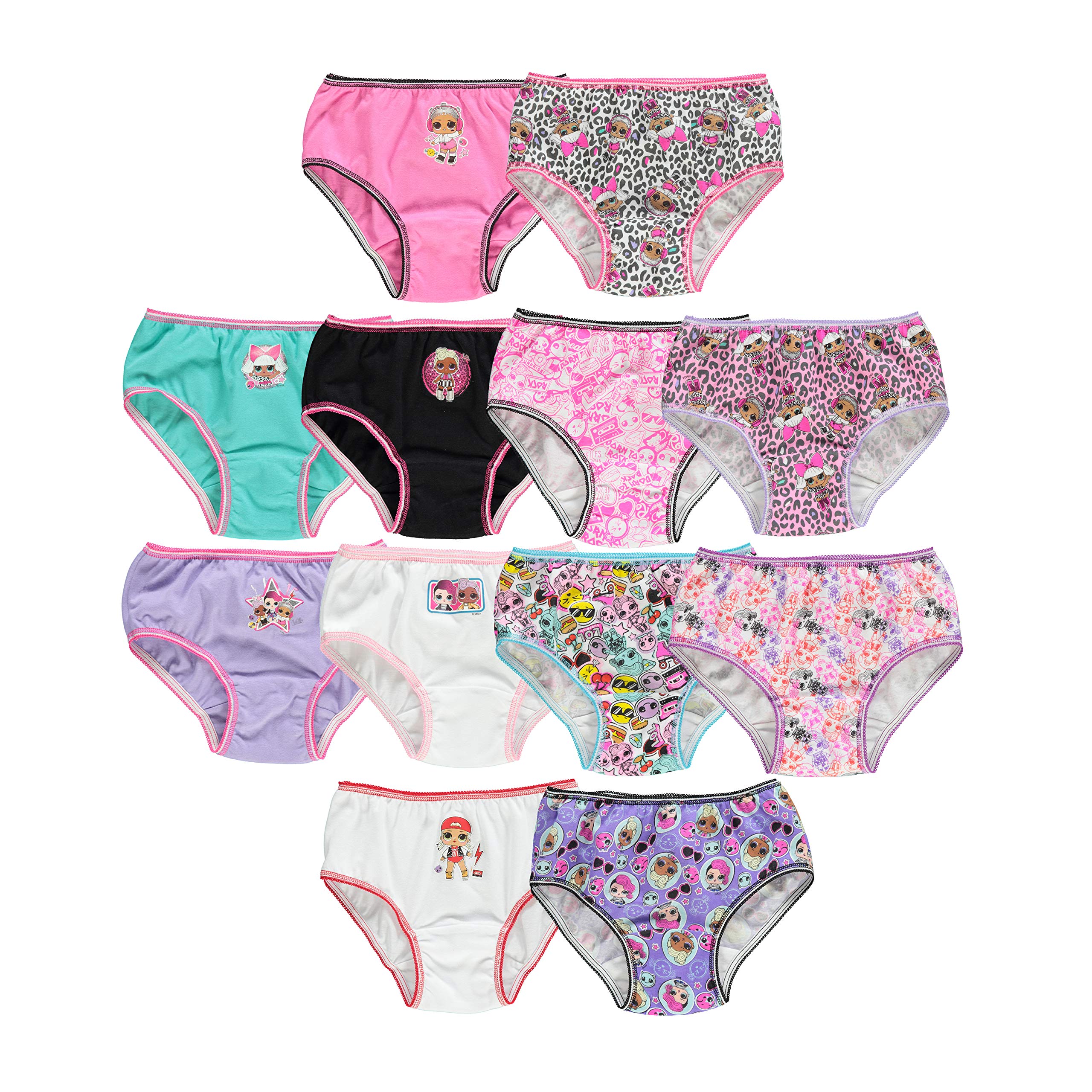 12Pack L.O.L. Surprise! Girls' Panties Multipack (size 4,6,8) 7.48