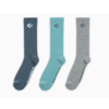 3-Pair Converse Men's Star Chevron Crew Socks, Varsity Quarter, Striped No-Show Socks $2.98 ($1 per pair) + Free Shipping