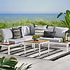 4-Piece Mainstays Oakleigh Outdoor Chaise Sectional Set w/ Table (White, Seats 5) $123.50 + Free Shipping