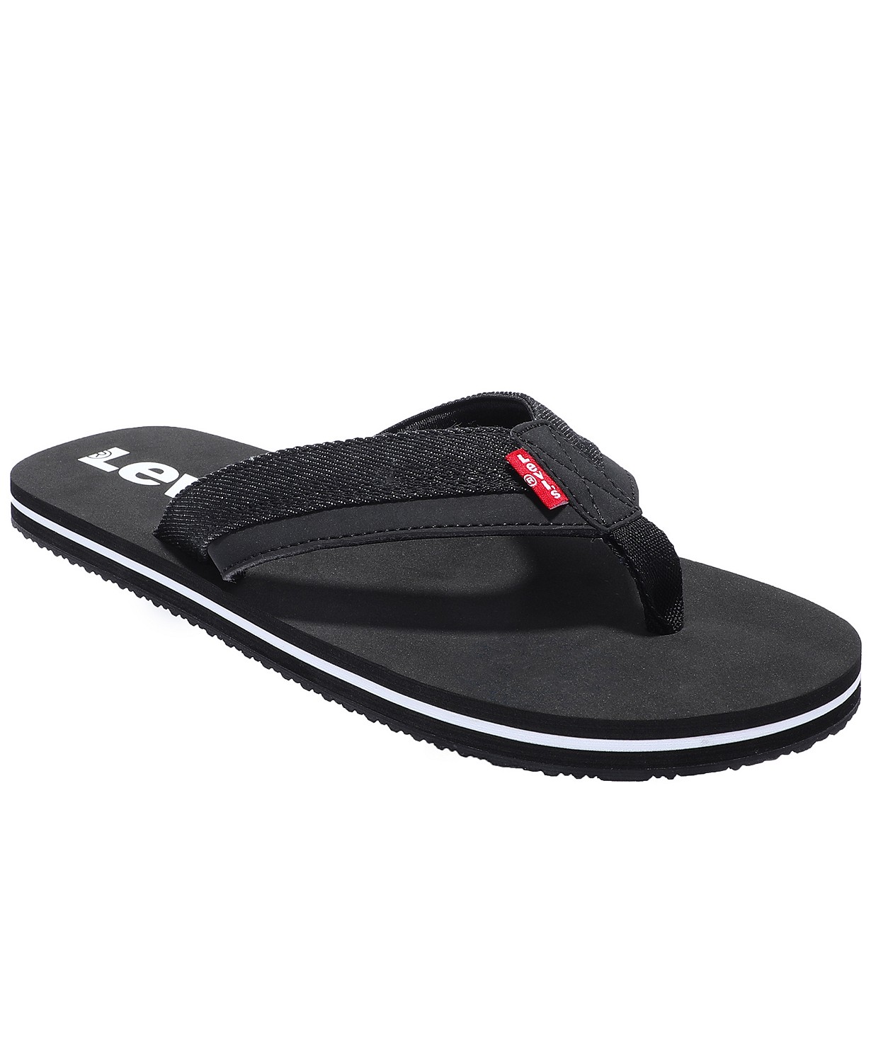 Levi's Men's Batwing-Logo Slide Sandals or Wordmark Slip-On Thong Sandals  $10 + 6%
