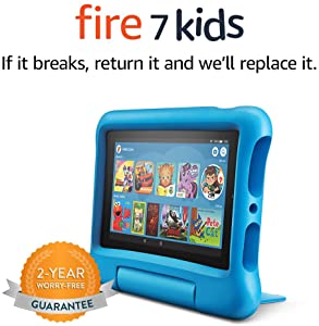 Prime Members: 16GB Fire 7 Kids Tablet w/ 7" Display (Kid Proof Case, 3 colors, free 2-yr replacement guarantee) 2 for $100 ($50 each) + free shipping