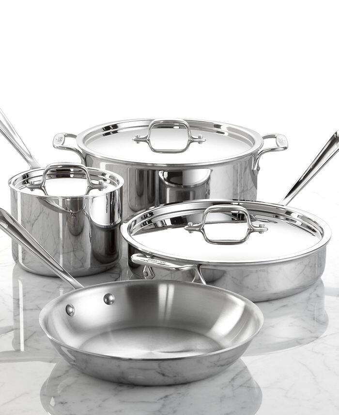 5-Ply Stainless Steel 6 Piece Cookware Set by Quince