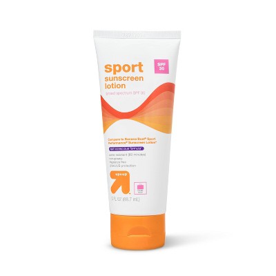 3-Oz up & up 30 SPF Sport Sunscreen Lotion + $5 Target Gift Card 3 for $6 + free store pickup