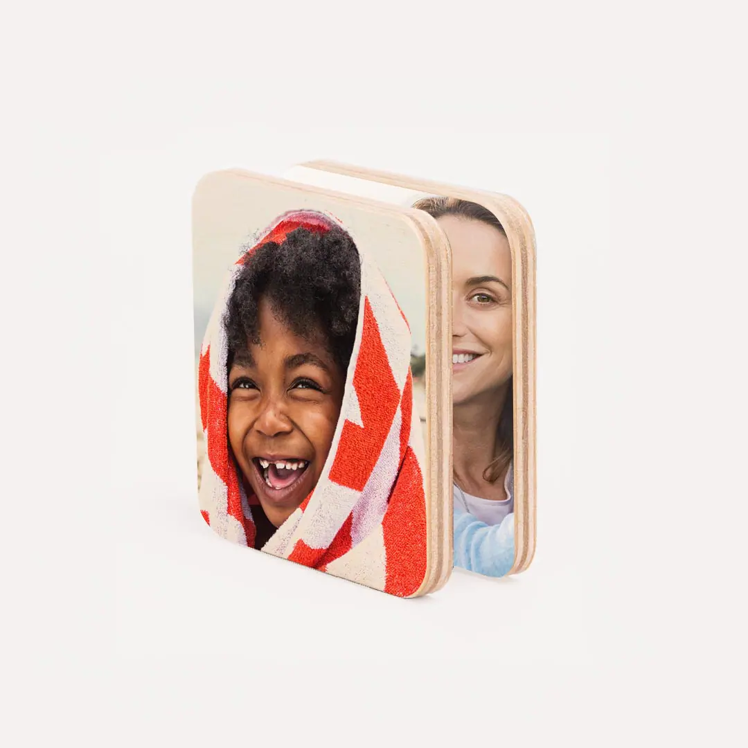 Walgreens Photo: Custom Wood Photo Magnet Set (Two 3" x 3" Magnets) $5 , 4"x4" or 4"x 6" Framed Magnet $2 + free store pickup
