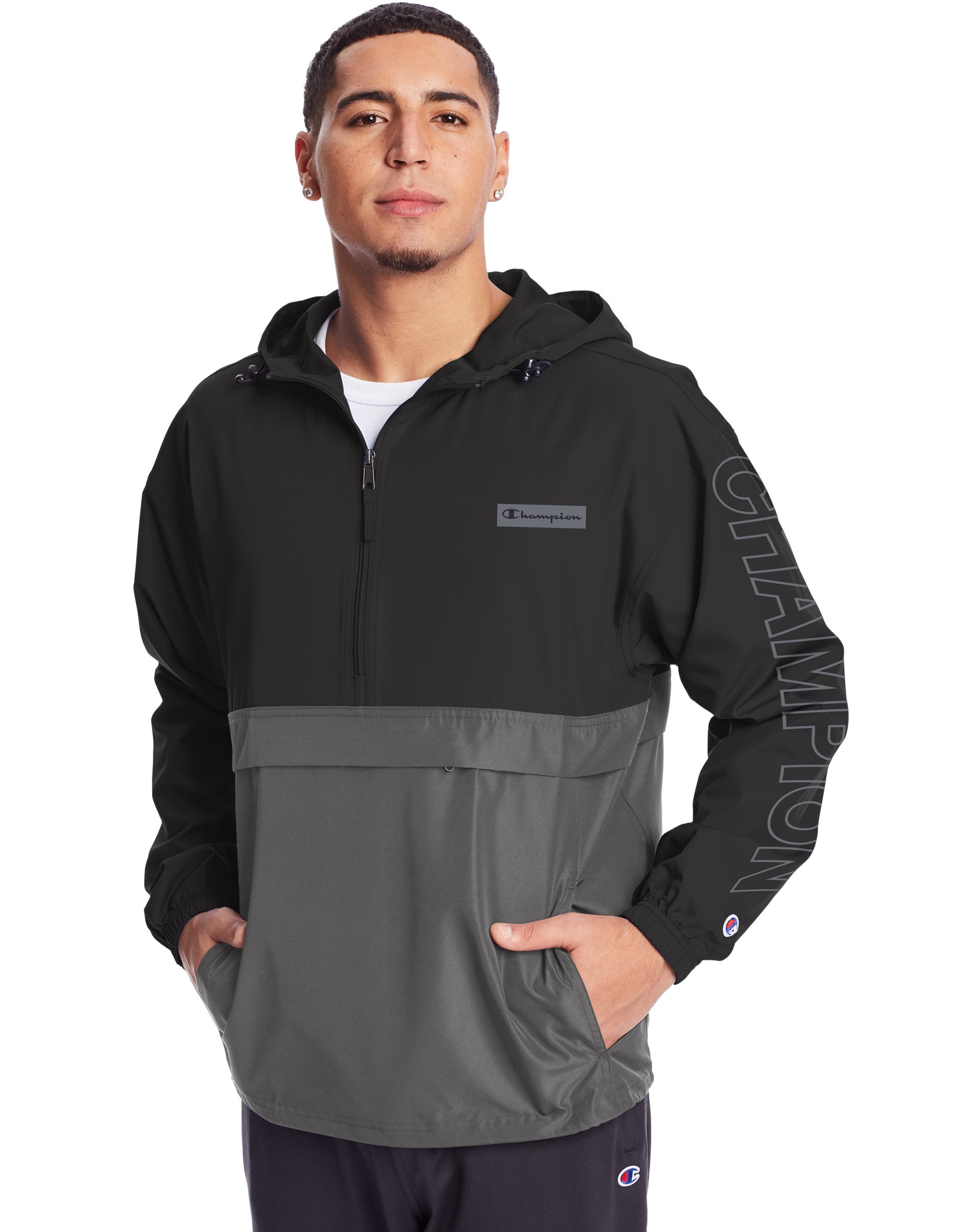 Champion Men's Stadium Colorblock Packable Jacket $13.49,  Men's Reverse Weave Contrast Stitching Hoodie $15, Powerblend Fleece Joggers $13.49, More + free shipping