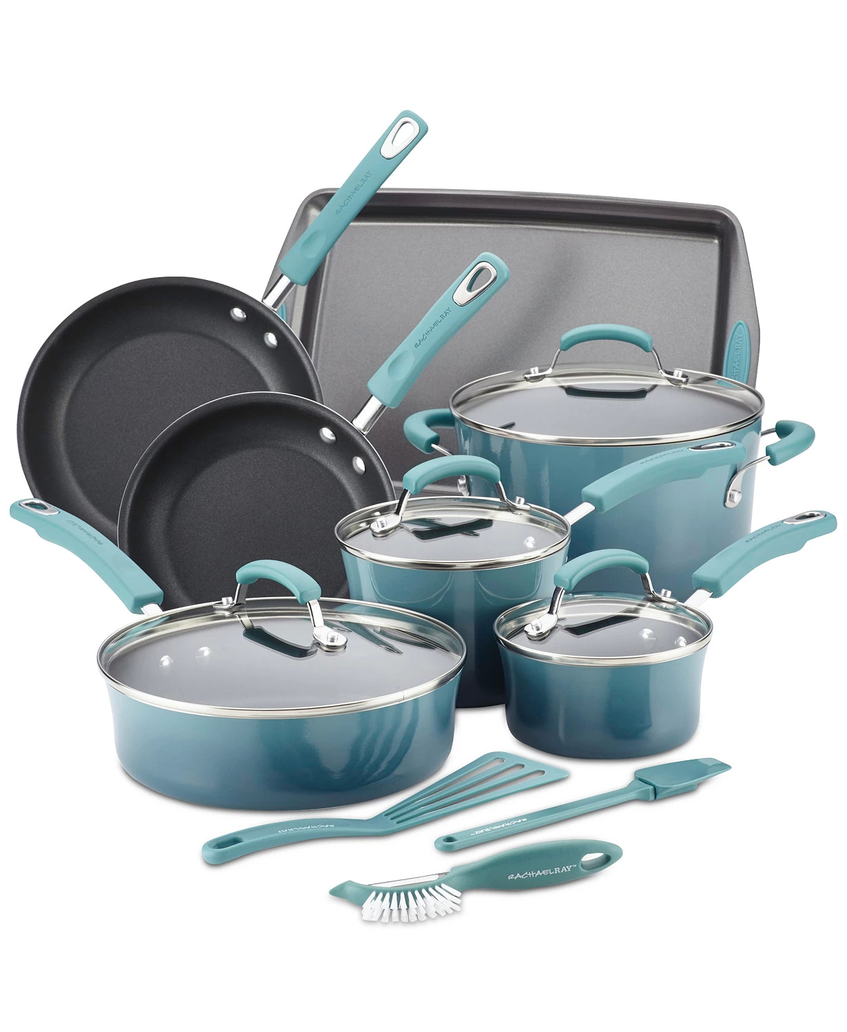 14-Piece Rachael Ray Nonstick Cookware Set (3 colors) $56 after 30% Slickdeals Cashback (PC Req'd) + free shipping