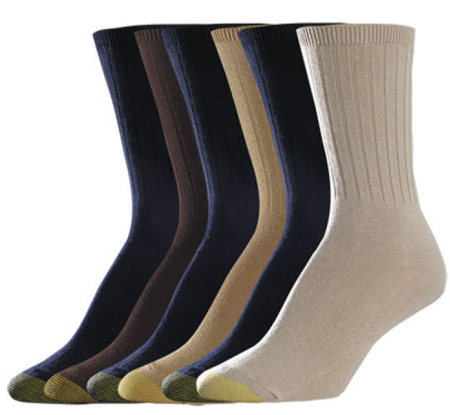 6-Pair Gold Toe Women's Socks (various) $8.50 ($1.42 per pair) + free shipping