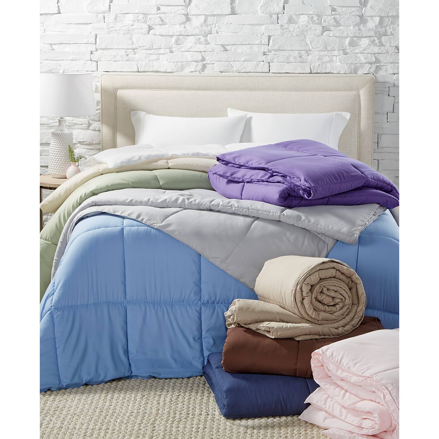 Royal Luxe Lightweight Microfiber Color Down Alternative Comforter (King, Full/Queen, Twin, Various Colors) $20 + Free Store Pickup at Macy's or FS on $25+