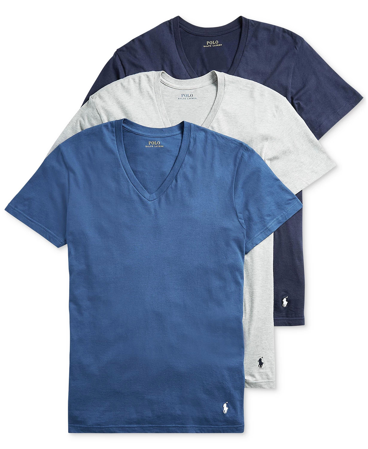 3-Pack Polo Ralph Lauren Men's Slim Fit Classic T-Shirts $17 ($ each) +