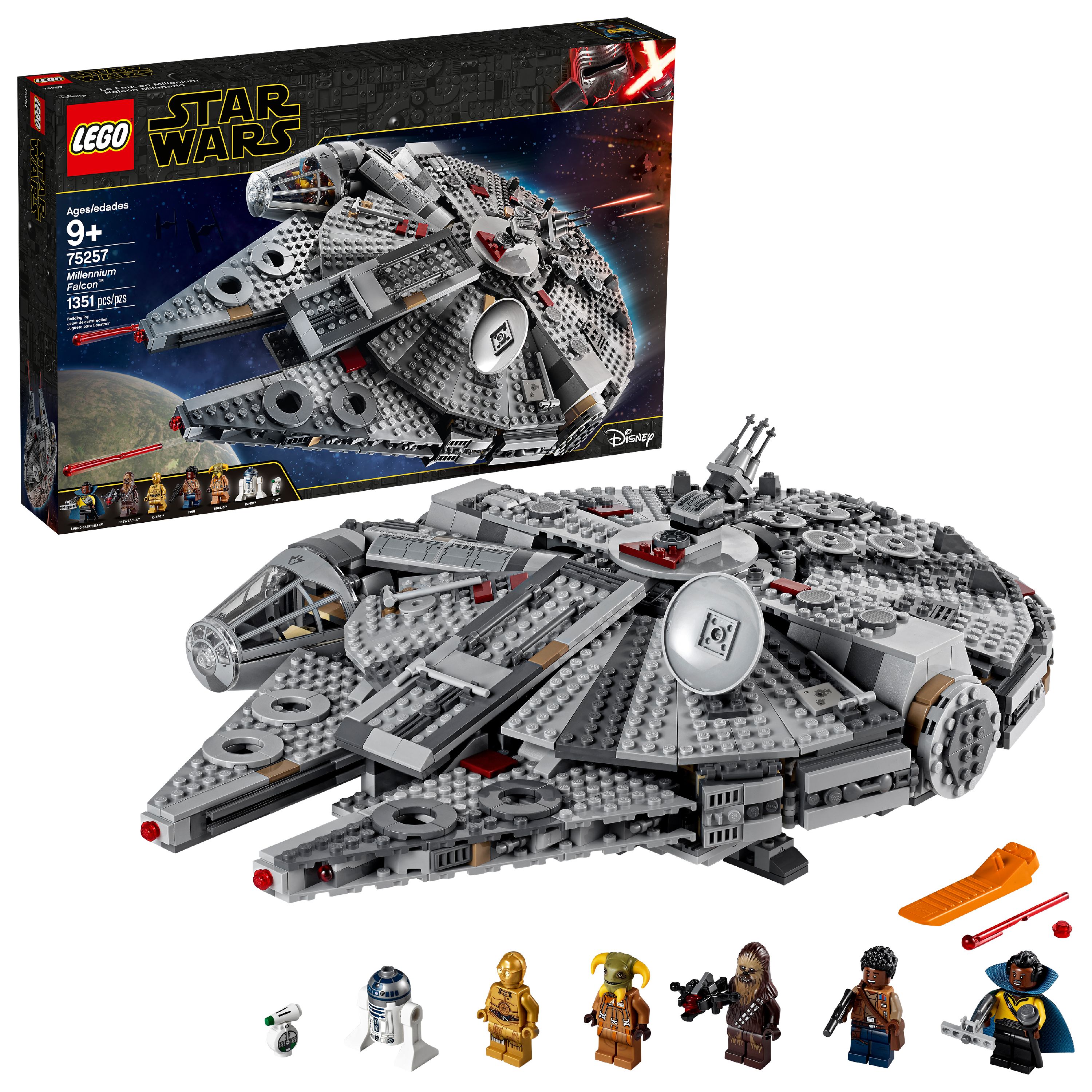 1351-Piece LEGO Star Wars The Rise of Skywalker Millennium Falcon Building Set (75257) $128 + free shipping