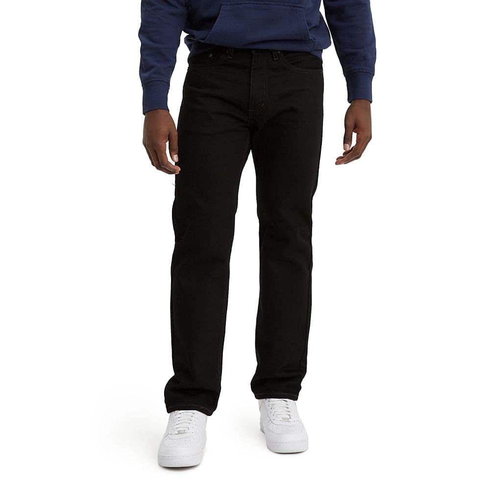 *available again* Levi's Men's 505 Regular-fit Jean (black) $14.50 + free shipping w/ Prime or on orders over $25