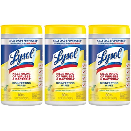 240-Ct Lysol Disinfecting Wipes (Lemon And Lime Blossom) $6.25 + Free pickup at Walmart (ymmv?)
