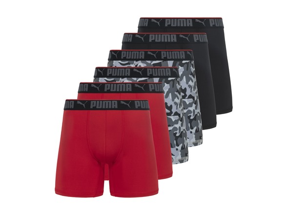 6-Pack Puma Men's Sportstyle Boxer Brief $21 ($3.50 each) , More + free shipping w/ Prime
