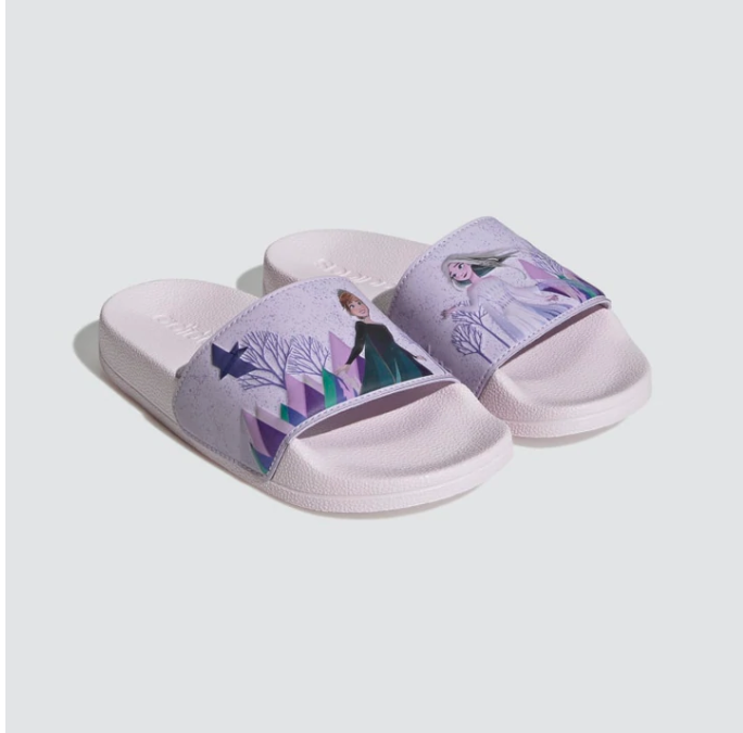 adidas x Disney Little or Big Kids' Frozen Adilette Shower Slides (pink/purple) $12.80 + free shipping