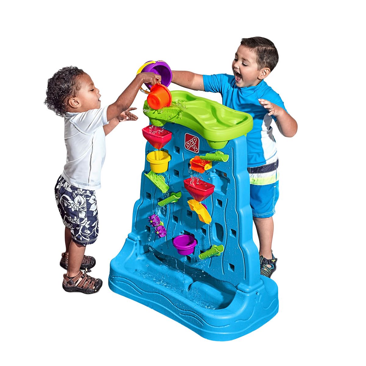 13-Piece Step2 Waterfall Discovery Wall Double-Sided Outdoor Water Play Set $48.88 + free shipping