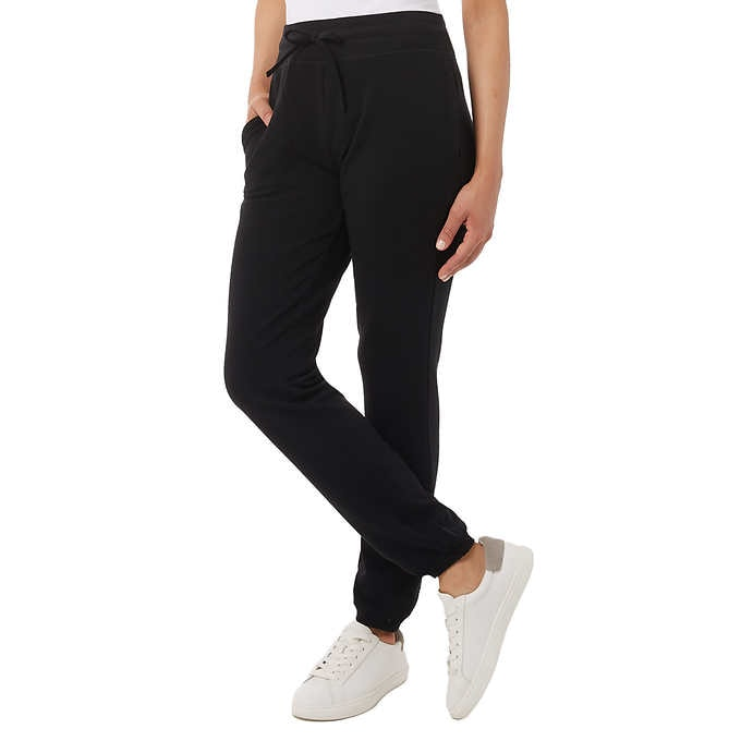 Buy Women Black Regular Fit Solid Casual Jogger Pants Online - 609567