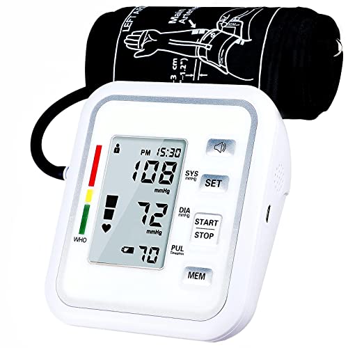 Blood Pressure Automatic Upper Arm Monitor with Larger Cuff $14.69 + free shipping w/ Prime or on orders over $25