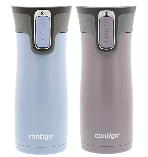 2-Pack 16-Oz Contigo Autoseal West Loop 2.0 Vacuum Insulated Stainless Steel Travel Mug (grey and plum) $23.52 ($11.76 each), more + free shipping w/ Prime or on $25+