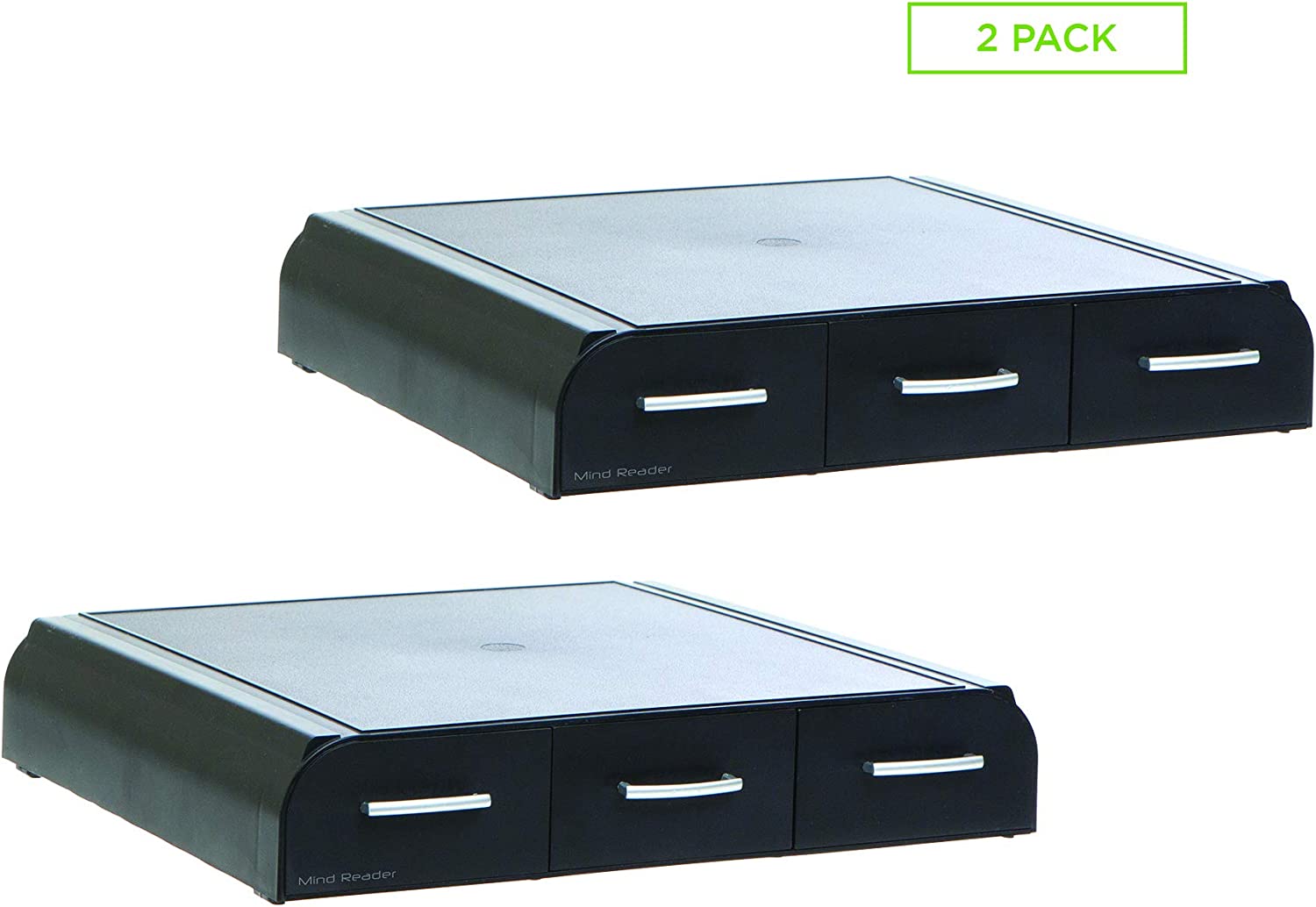 2-Pack Mind Reader Laptop or Monitor Stand w/ 3 Drawers $16.19 ($8.09 each) + Free Shipping w/Prime or on orders over $25