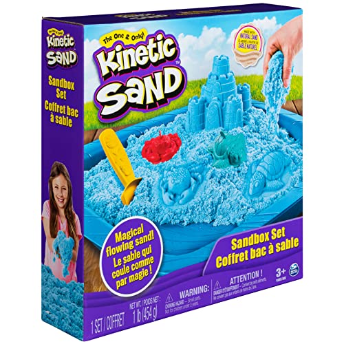 1lb Sand Sandbox Set w/ 3 Molds (Blue)