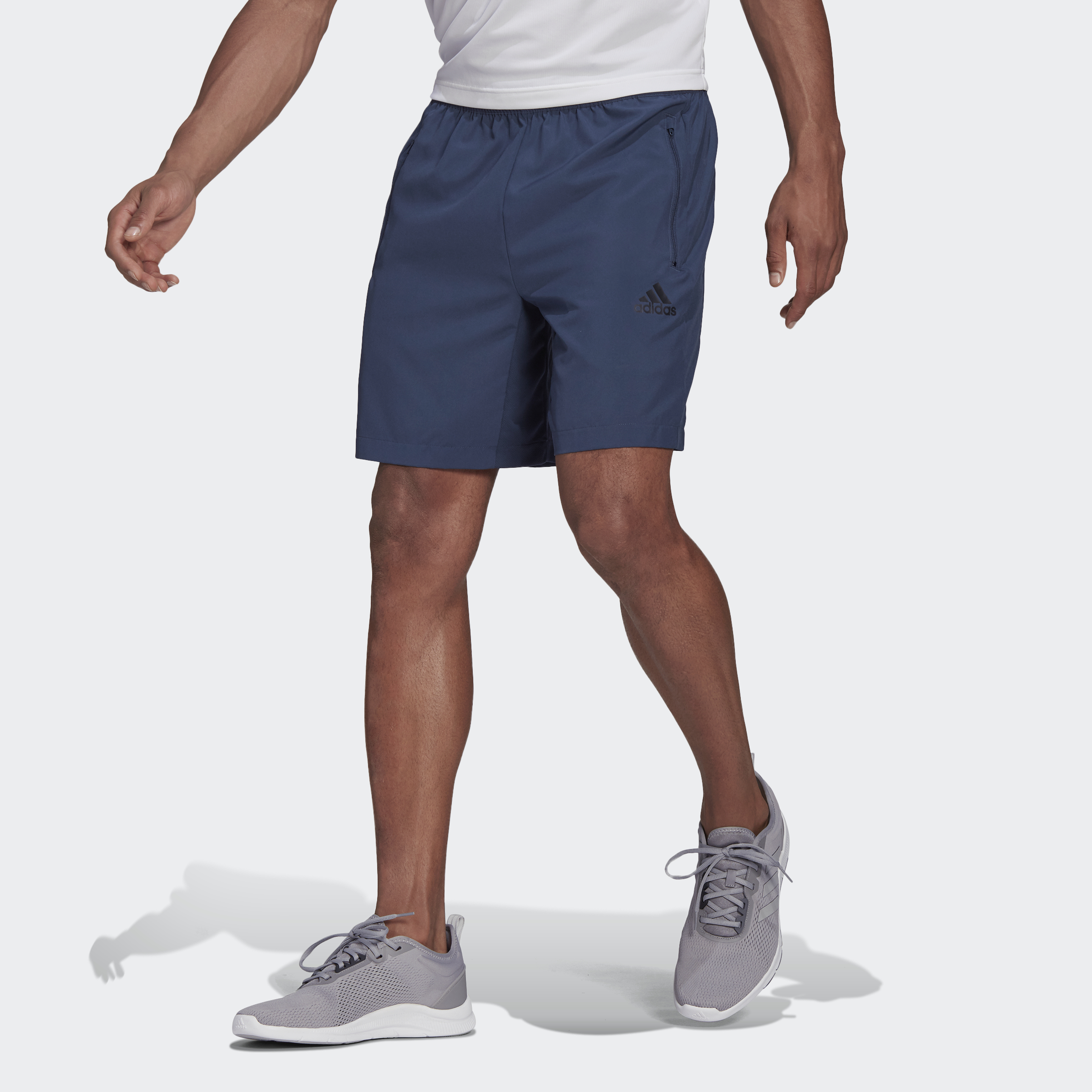 adidas Aeroready Designed to Move Woven Shorts Zip Pockets