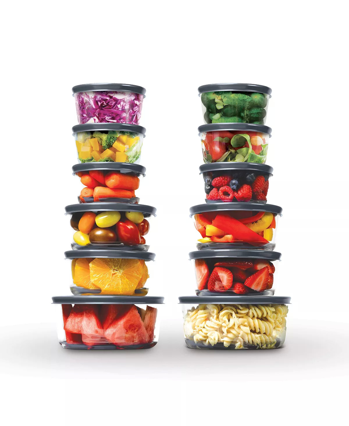 24Piece Art & Cook Glass Food Storage Set (12 Containers, 12 Lids) 17