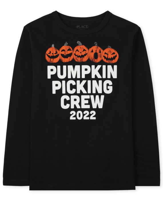 Children's Place Kids' TShirts (various styles) Pumpkin Picking Crew 2022