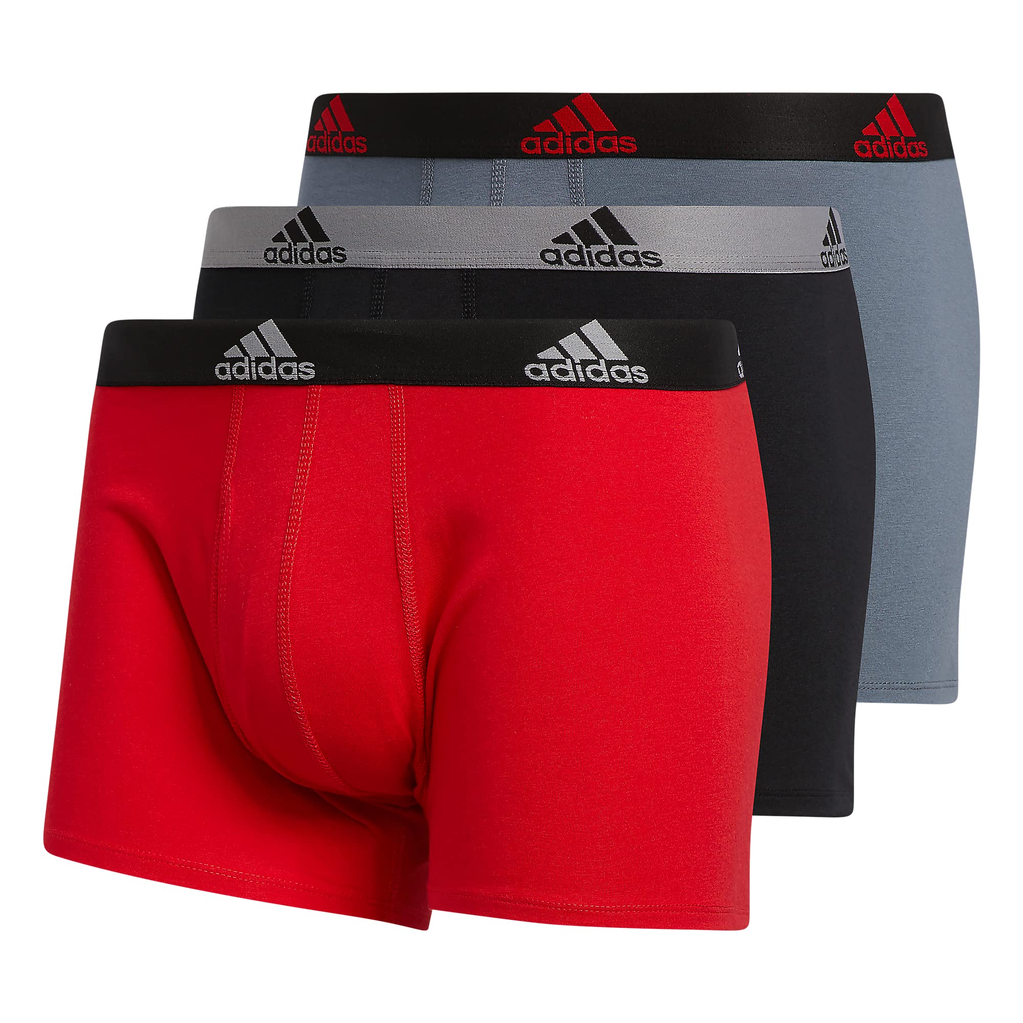 Prime Members: 3-Pack adidas Men's Stretch Trunk Underwear (XX-Large ...