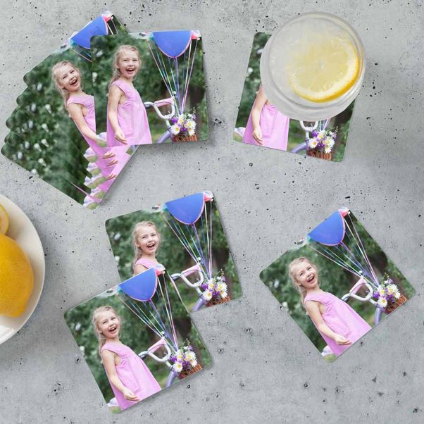 Walgreens Photo 3.75" Set of 12 Custom Photo Absorbent Party Coasters