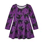 Baby & Toddler Girls' Halloween Skater Dress (Cat or Unicorn) $3.40 + Free Shipping