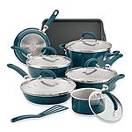 13-Pc Rachael Ray Create Delicious Aluminum Nonstick Cookware Set + $10 in KC $44 after $40 Rebate + Free S&amp;H