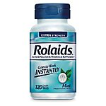 120-Count Rolaids Extra Strength Antacid, Calcium & Magnesium Tablets (Mint) $1.60 + Free Shipping