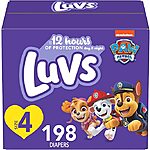 Luvs Pro Level Leak Protection Diapers: 198-Count (size 4) $18.86, 264-Count (size 2) $21.96, More w/ S&amp;S and Single Use Amazon Coupon YMMV + FS w/ Prime or on orders over $25