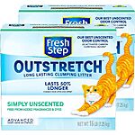 2-Count 16-lb Fresh Step Outstretch Advanced Clumping Cat Litter (Unscented) $14.60 w/ Subscribe &amp; Save + Free S/H