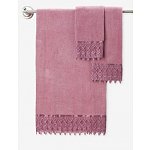 12-Piece Beatrice Home Fashions Towel Set (Rosette, Lace or Zebra Trims -4 Bath Towels, 4 Hand Towels, 4 Washcloths) for $14 +Free Shipping