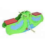 Aquatic-Themed Wooden Rocking Seahorse Seesaw $23 + free shipping